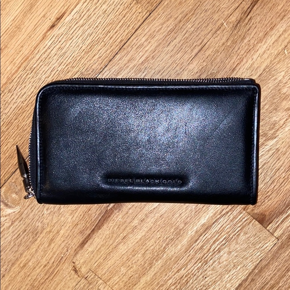 Diesel Black Gold leather wallet, made in Italy